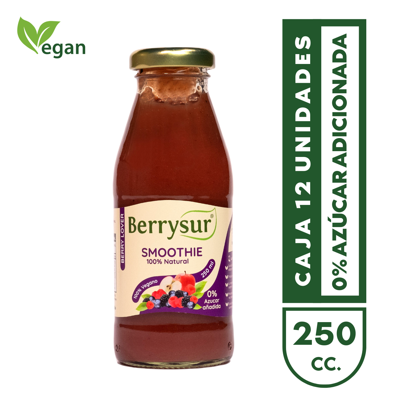 Smoothie Berry Lover 250 ml. - Pack 12 unidades