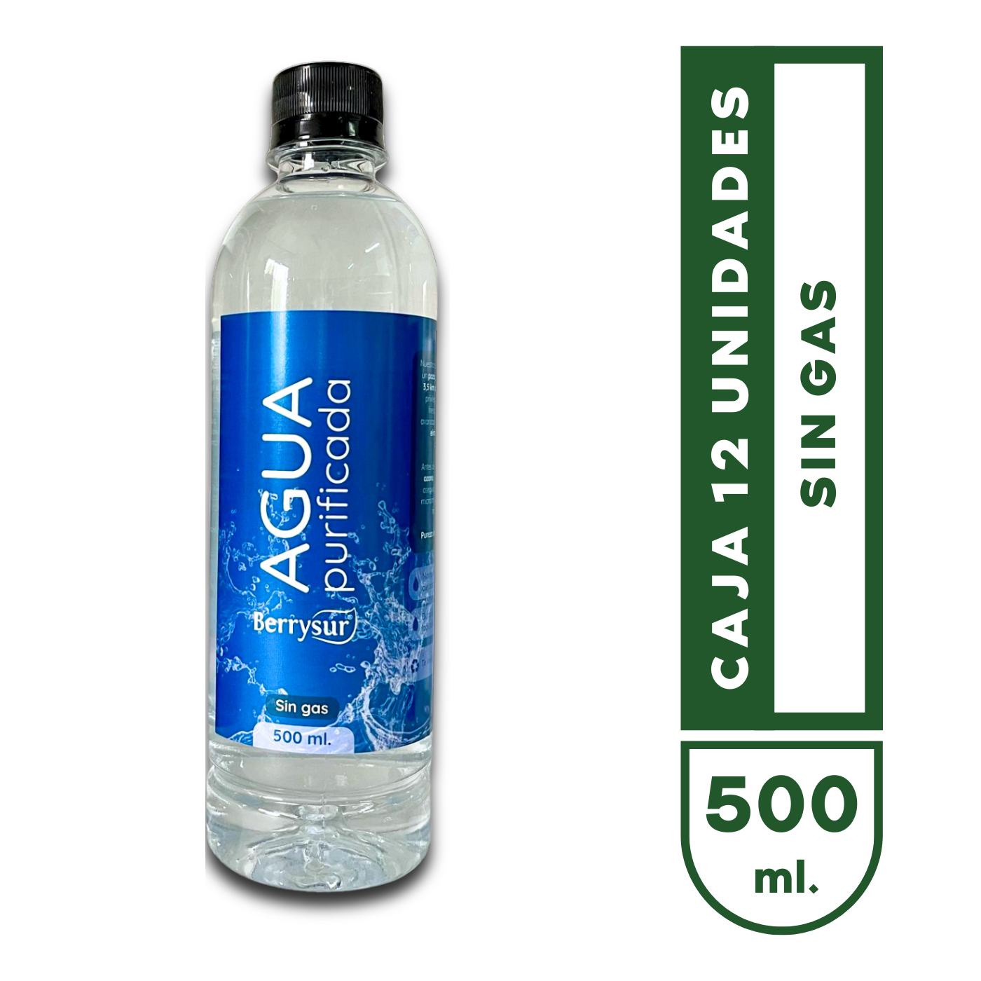 Agua Purificada 500 ml. - Caja 12 unidades