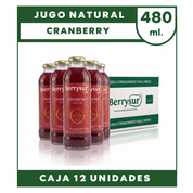 Jugo Cranberry Premium 480 cc. - Caja 12 unidades