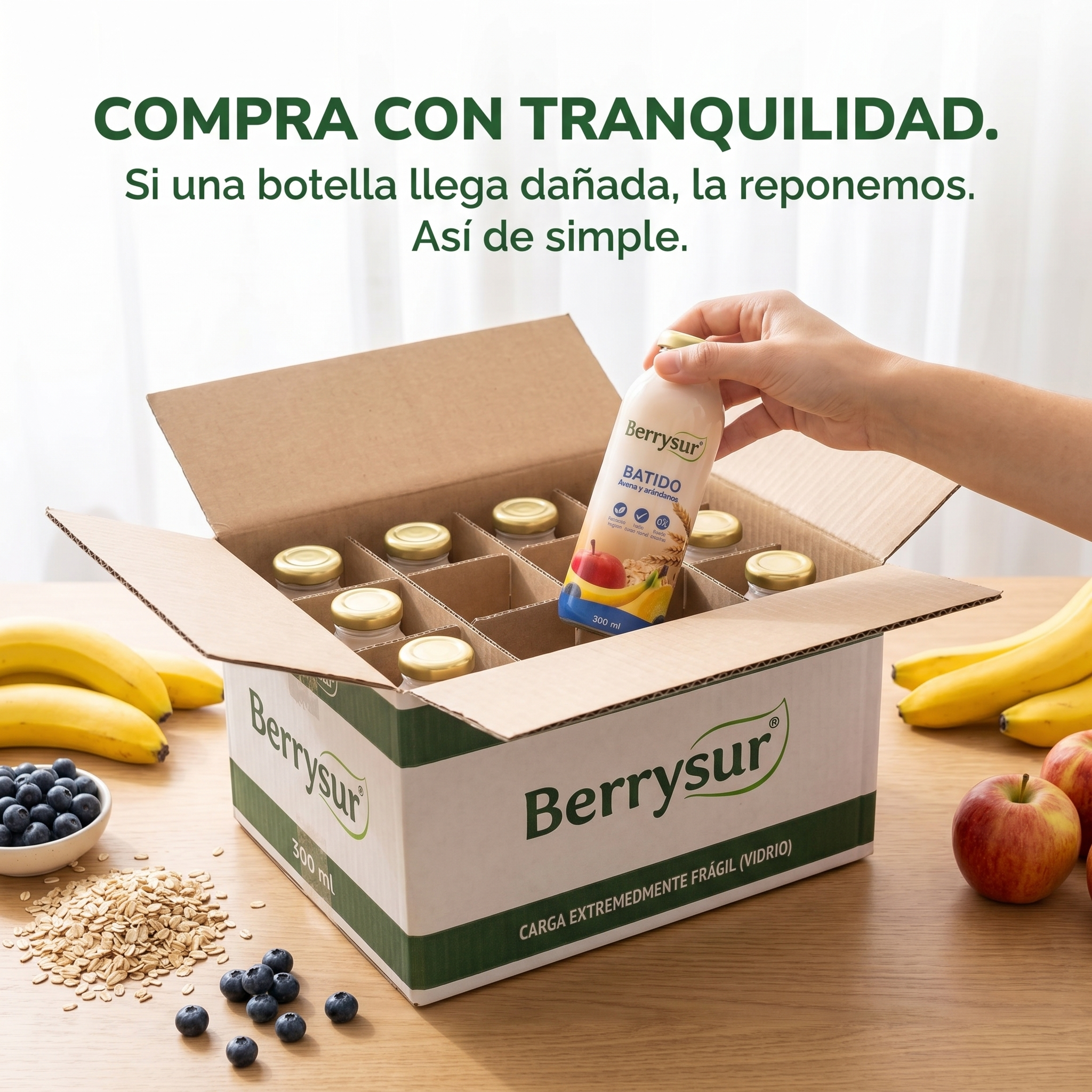 Batido con Cranberries 300 gr. - Caja 12 unidades
