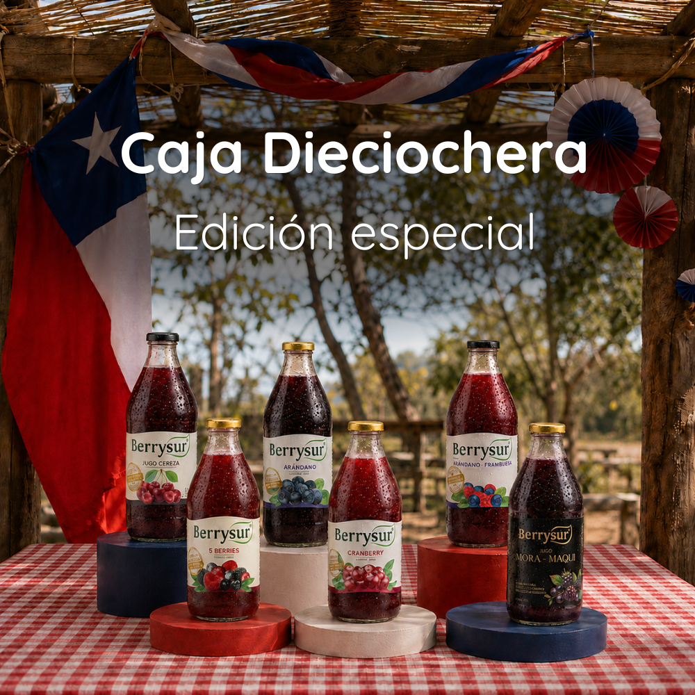 Caja Dieciochera Berrysur | 6 jugos de 1 litro