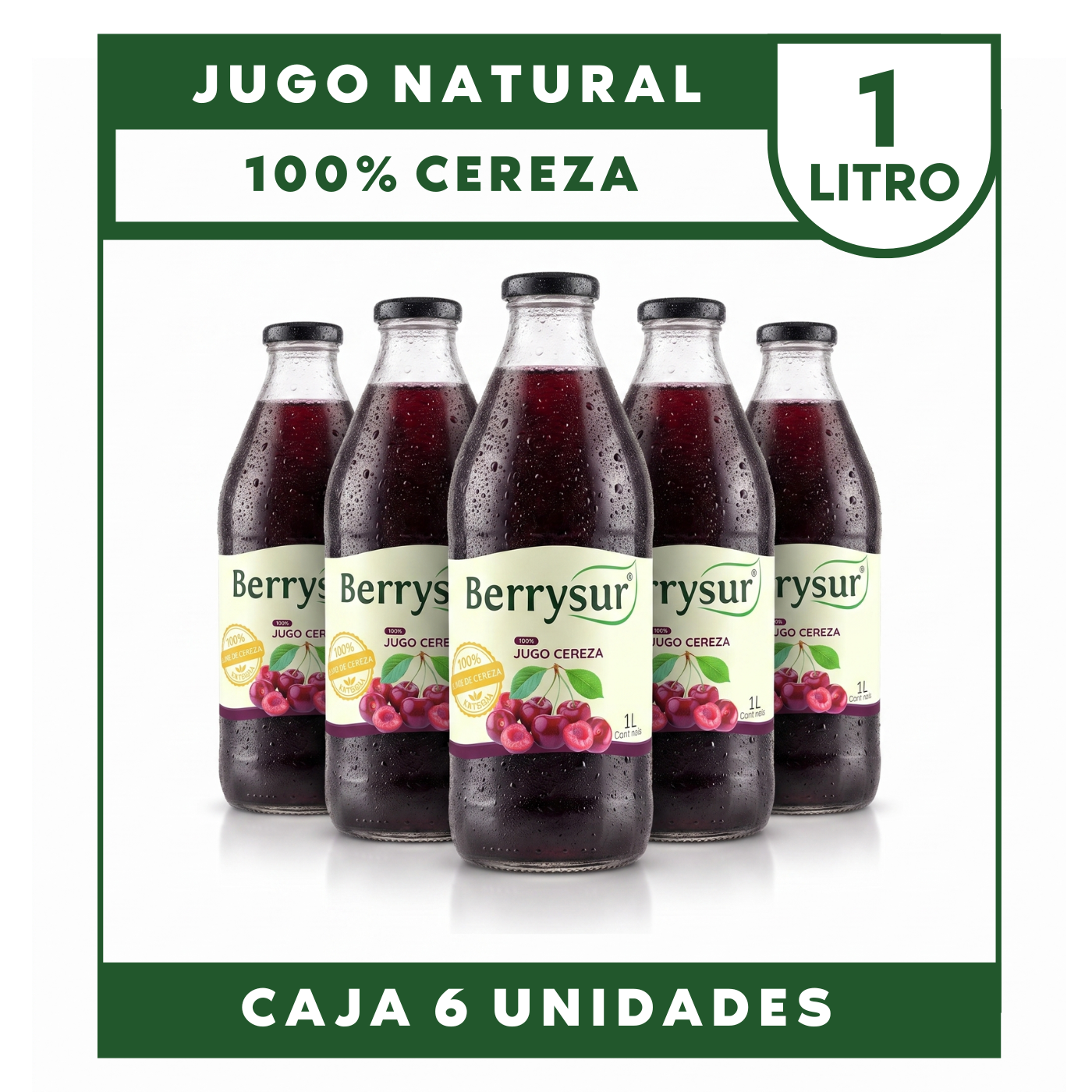 Jugo Cereza 1 lt. - Caja 6 unidades
