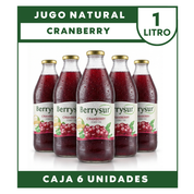Jugo Cranberry 1 lt. - Caja 6 unidades