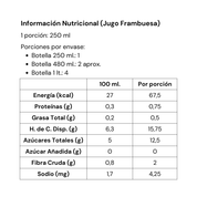Jugo Frambuesa 250 cc. - Caja 12 unidades