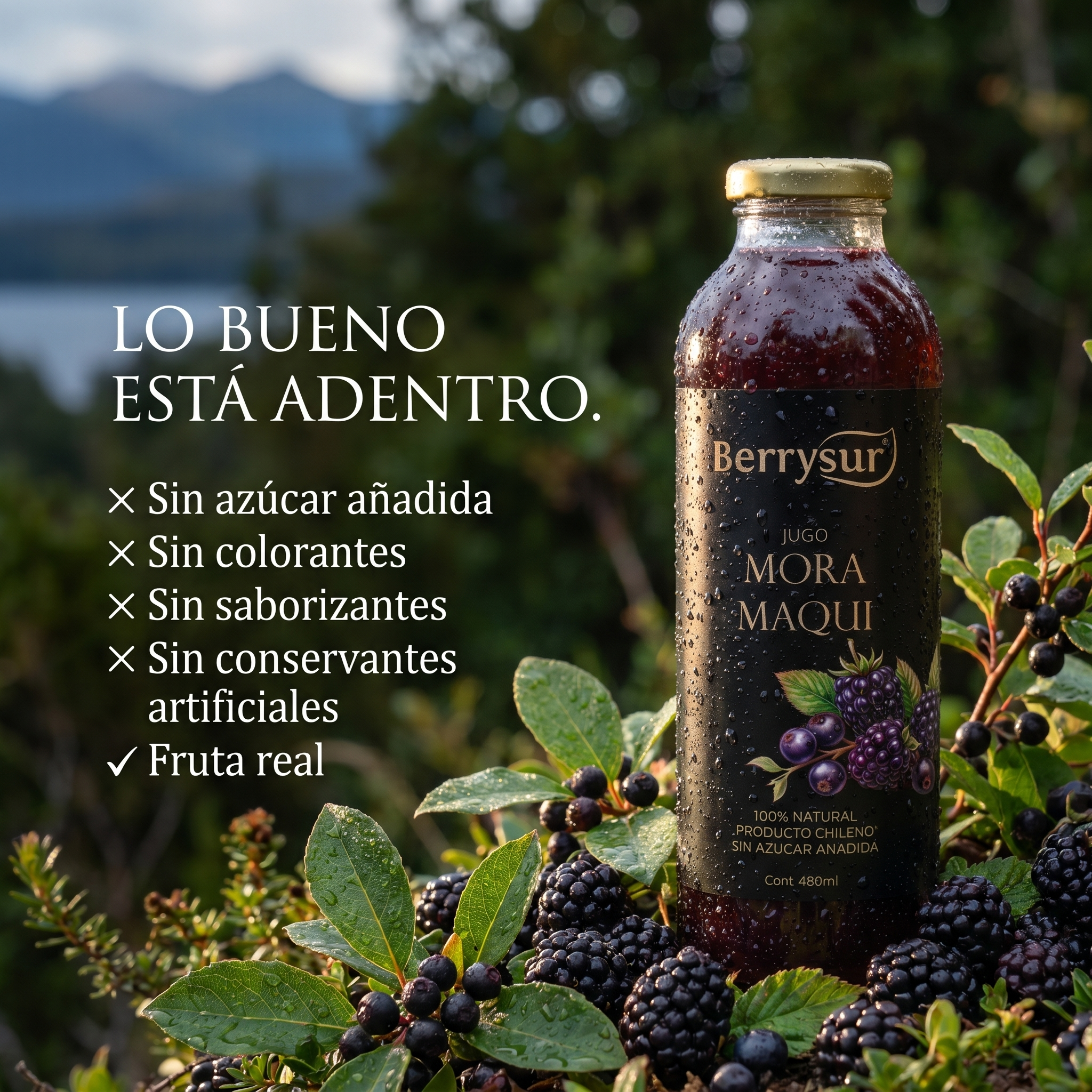 Jugo Mora Maqui 480 ml. - Caja 12 unidades