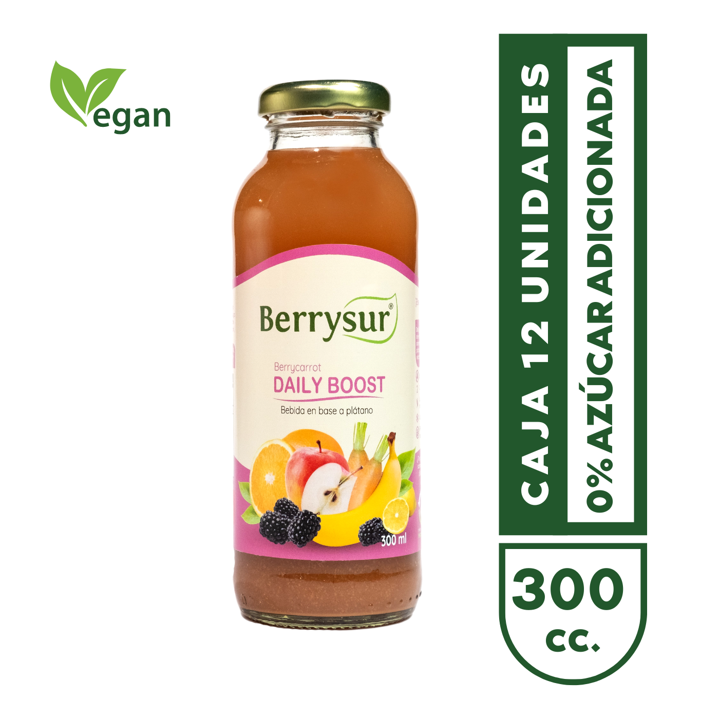 DailyBoost Berrycarrot 300 cc. - Pack 12 unidades