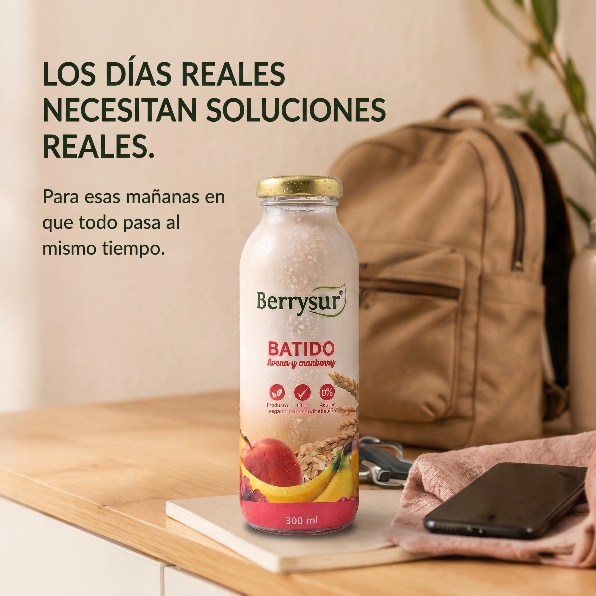 Batido con Cranberries 300 gr. - Caja 12 unidades