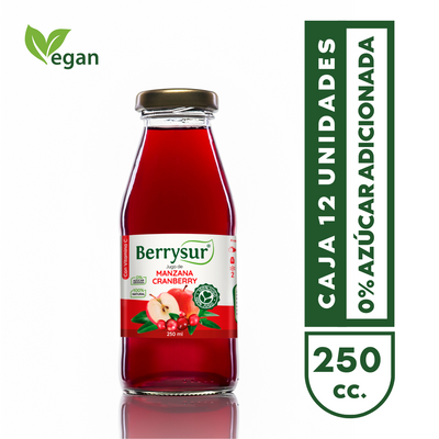 Jugo Manzana Cranberry 250 cc. - Caja 12 unidades