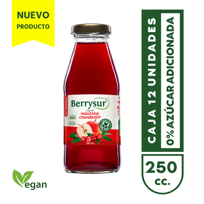 Jugo Manzana Cranberry 250 cc. - Caja 12 unidades