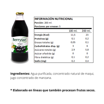 Jugo Maqui 1 lt. - Caja 6 unidades